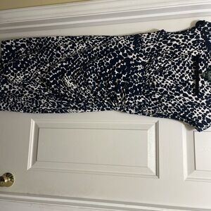 Ralph Lauren Navy and Cream Dress